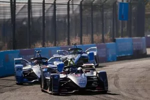 Sam Bird, Envision Virgin Racing, Audi e-tron FE05, Antonio Felix da Costa, BMW I Andretti Motorsports, BMW iFE.18, Alexander Sims, BMW I Andretti Motorsports, BMW iFE.18
