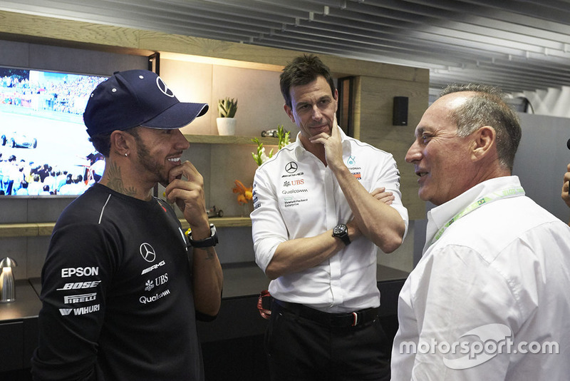 Льюіс Хемілтон, Mercedes AMG F1, Хуан Мануель Фанхіо II, Тото Вольфф, Mercedes AMG F1
