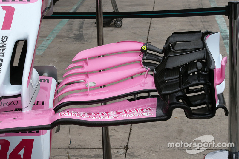 Racing Point Force India VJM11, első szárny, részlet