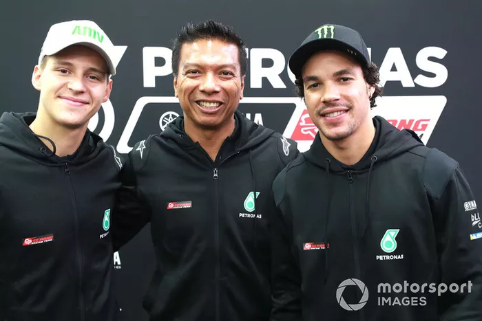 Fabio Quartararo, Razlan Razali, Franco Morbidelli, Petronas Yamaha SRT