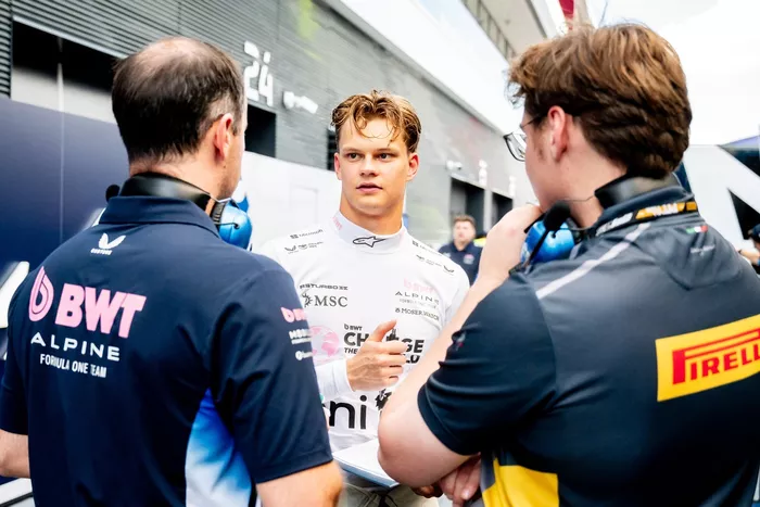 Paul Aron, Alpine, pruebas Pirelli Hungaroring