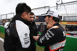 Sergio Perez, Sahara Force India F1 on the grid