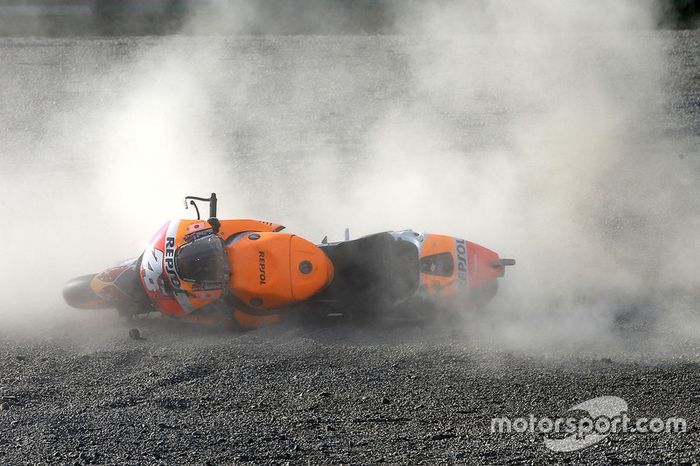 Dani Pedrosa, Repsol Honda Team accidente