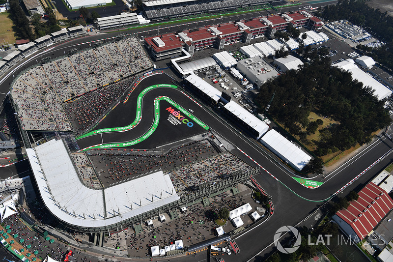 Vista desde el aire de la pista