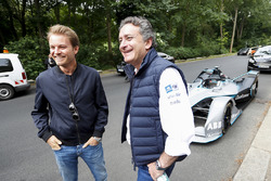 Formula 1 World Champion, Nico Rosberg with Alejandro Agag, CEO, Formula E, the Gen2 Formula E car