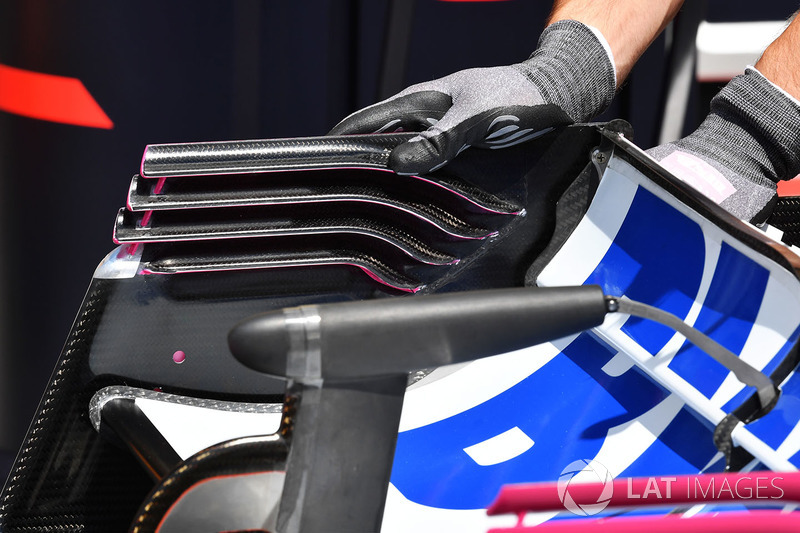 Detail sayap belakang Force India VJM11