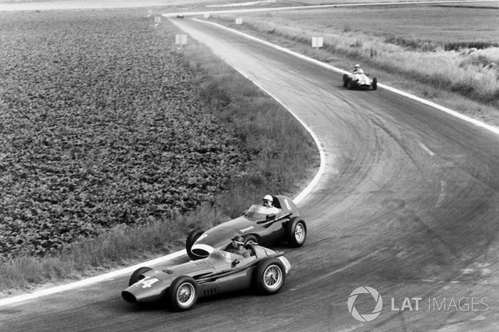 Juan Manuel Fangio, Maserati 250F, Stirling Moss, Vanwall VW10