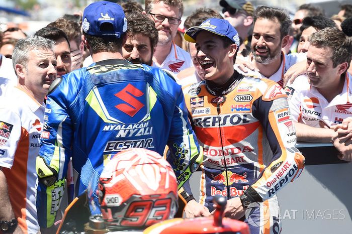 Marc Marquez, Repsol Honda Team, Andrea Iannone, Team Suzuki MotoGP
