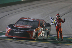 Christopher Bell, Joe Gibbs Racing, Toyota Camry Rheem celebrates his win