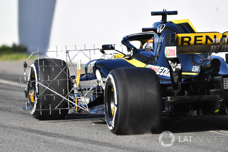 Carlos Sainz Jr., Renault Sport F1 Team R.S. 18 with aero sensor