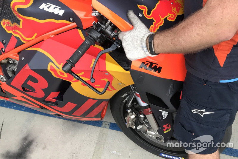 Red Bull KTM Factory Racing detail van de kuip