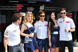 #46 Thiriet by TDS Racing Oreca 05 - Nissan: П'єрр Тіррьє, Матіас Беш, Ре Хіракава разом з грід гьол
