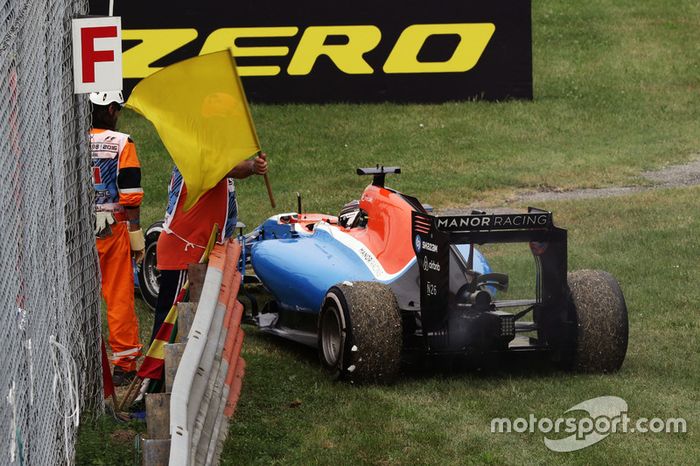 Pascal Wehrlein, Manor Racing MRT05 se retiró de la carrera