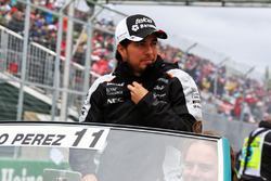 Sergio Perez, Sahara Force India F1 on the drivers parade
