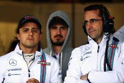 Felipe Massa, Williams with Dave Robson, Williams Race Engineer