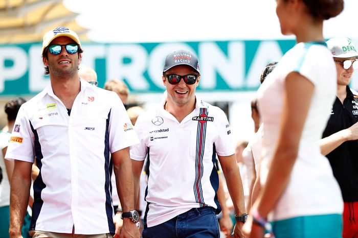 Felipe Massa foi o 13° e Felipe Nasr teve que abandonar, após problemas nos freios.