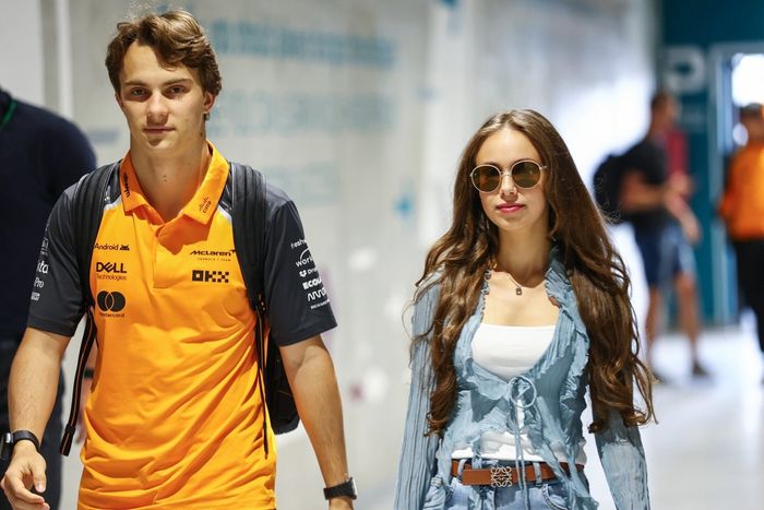 Oscar Piastri, McLaren and Lily Zneimer