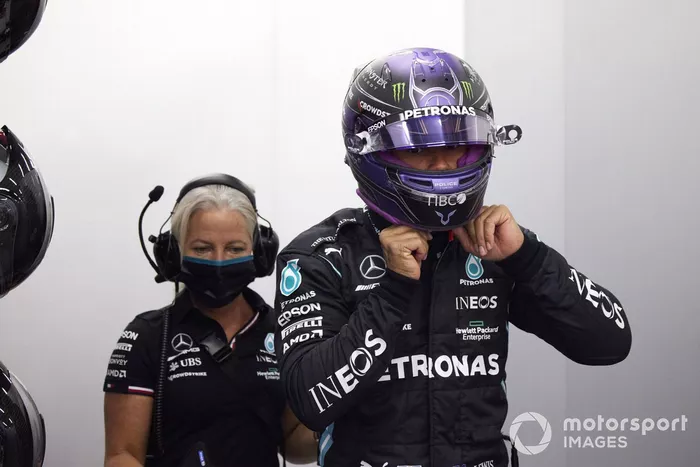 Lewis Hamilton, Mercedes, y Angela Cullen, fisioterapeuta de Lewis Hamilton