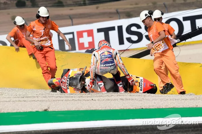 Marc Marquez, Repsol Honda Team crash