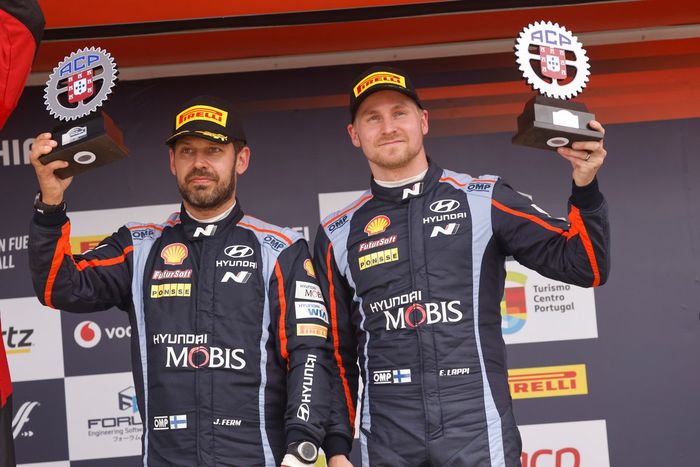 Podio: Esapekka Lappi, Janne Ferm, Hyundai World Rally Team Hyundai i20 N Rally1