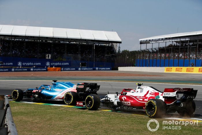 Fernando Alonso, Alpine A521, Antonio Giovinazzi, Alfa Romeo Racing C41