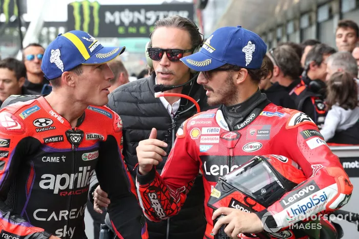 Aleix Espargaró, Aprilia Racing Team, Francesco Bagnaia, Ducati Team