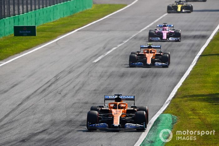 Carlos Sainz Jr., McLaren MCL35 Lando Norris, McLaren MCL35 
