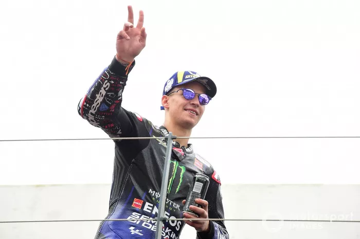 Podio: ganador Fabio Quartararo, Yamaha Factory Racing