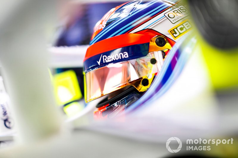Robert Kubica, Williams Martini Racing, nell'abitacolo della sua monoposto