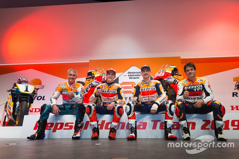 Mick Doohan, Alex Criville, Marc Márquez e Jorge Lorenzo, Repsol Honda Team