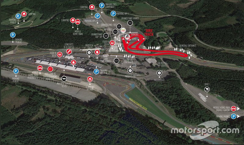 Circuit layout World RX Spa-Francorchamps