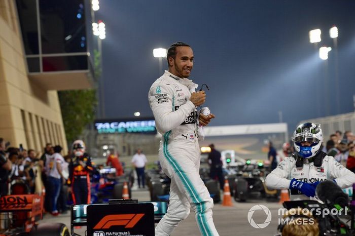 Lewis Hamilton, Mercedes AMG F1, ganador en Parc Ferme