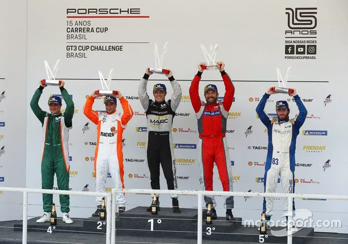 Pódio GT3 Cup - Porsche
