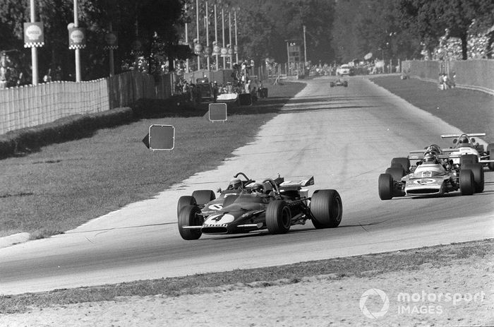 Clay Regazzoni, Ferrari 312B, Jackie Stewart, March 701 Ford y Jean-Pierre Beltoise, Matra MS120