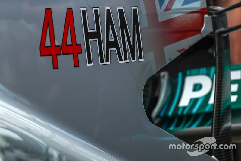 Mercedes-Benz F1 W08 bodywork detail