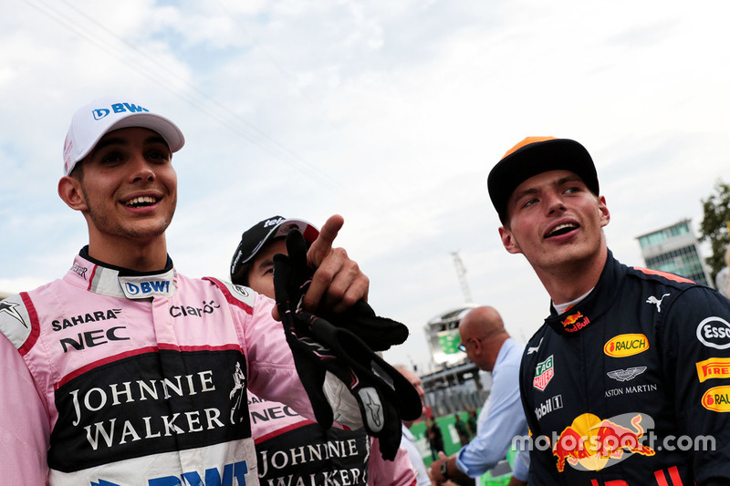 Max Verstappen, Red Bull Racing, Esteban Ocon, Sahara Force India
