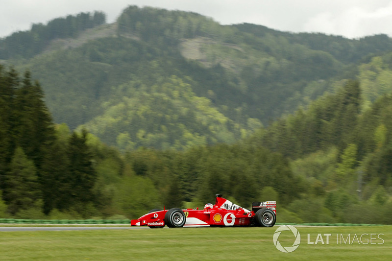 #28: Rubens Barrichello, Ferrari F2002, Spielberg 2002: 1:08,082