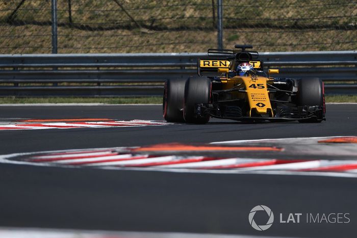 Nicholas Latifi, Renault Sport F1 Team RS17, con sensores
