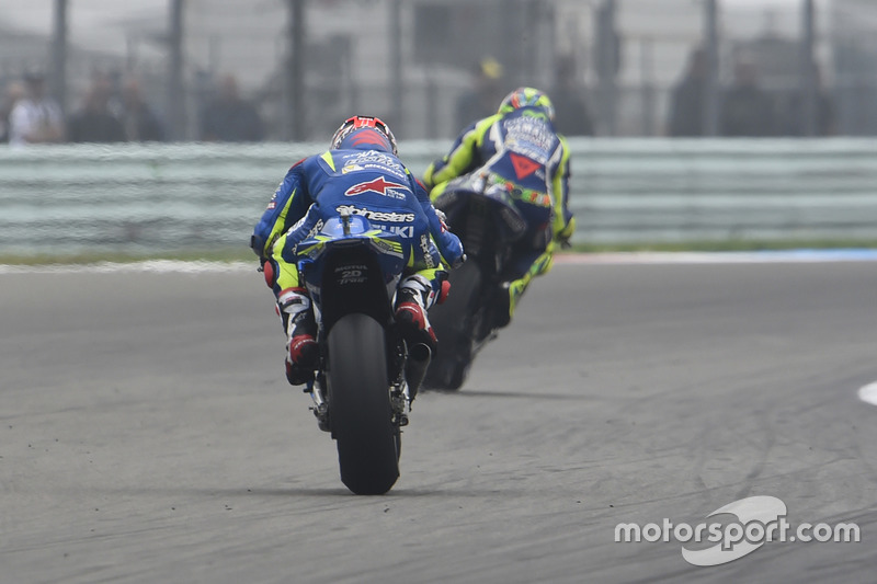 Maverick Viñales, Team Suzuki MotoGP and Valentino Rossi, Yamaha Factory Racing