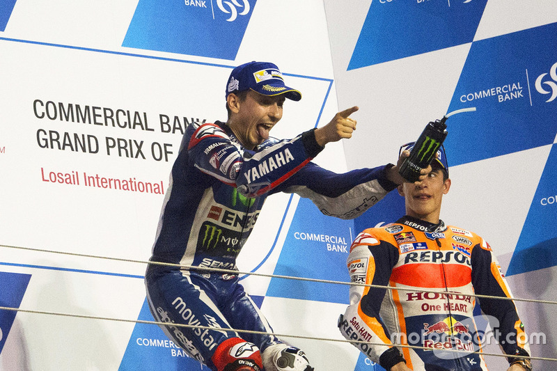 Podium: el ganador, Jorge Lorenzo, Yamaha Factory Racing