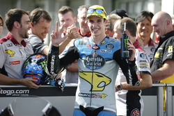 Tercero, Alex Márquez, Marc VDS in parc ferme