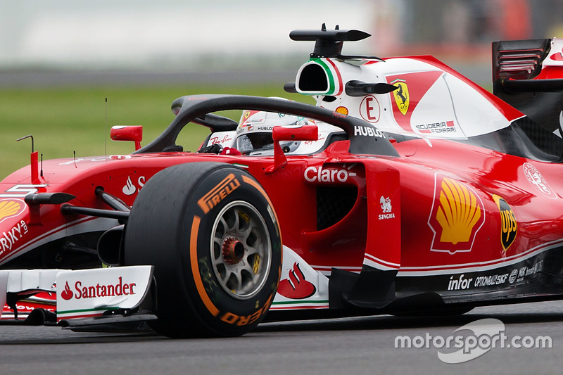 Sebastian Vettel, Ferrari SF16-H con la cubierta de la cabina Halo