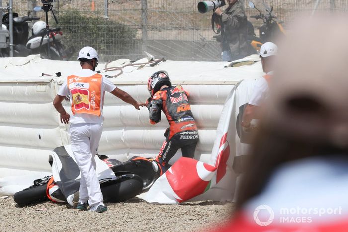 Dani Pedrosa, caída del Red Bull KTM Factory Racing
