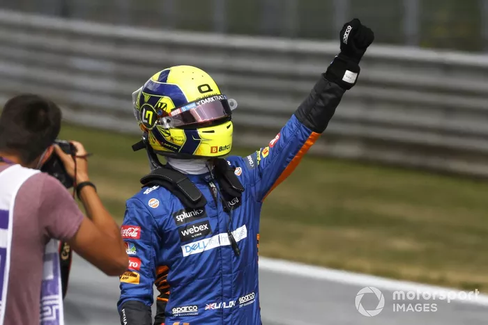 Segundo puesto Lando Norris, McLaren MCL35M