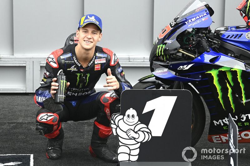 Ganador de la pole Fabio Quartararo, Yamaha Factory Racing
