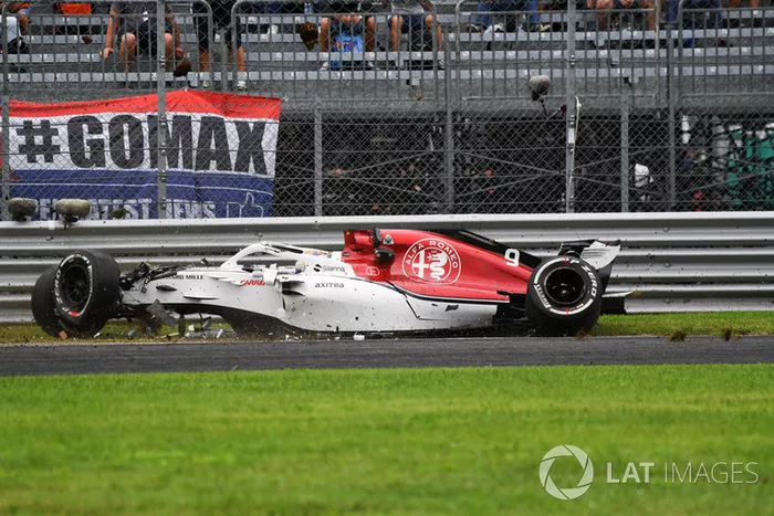 L'accident de Marcus Ericsson, Sauber C37 