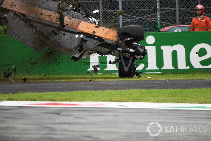 Choque de Marcus Ericsson, Sauber C37 
