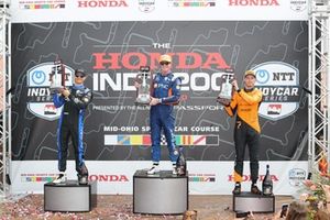 Alex Palou, Chip Ganassi Racing, Scott Dixon, Chip Ganassi Racing, Christian Lundgaard, Arrow McLaren