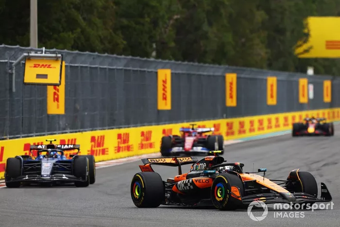 Charles Leclerc, Ferrari, Lando Norris, McLaren, Carlos Sainz, Williams