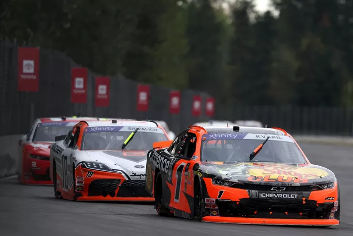 Carson Kapvil, JR Motorsports Chevrolet, William Sawalich, Joe Gibbs Racing Toyota, Jesse Love, Richard Childress Racing Chevrolet